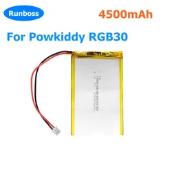 New 3.7V 4500mAh 1.25mm 2pin plug Li-Ploymer Battery For Powkiddy RGB30 Open Source Handheld Game Console Replacement Batteries