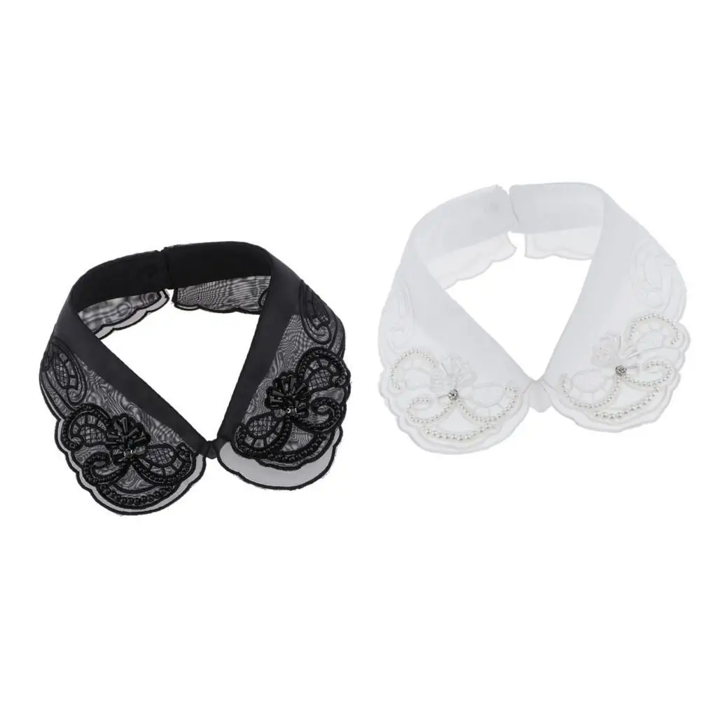 

Декоративный воротник-чокер для женщин, кружевное ожерелье, съемный воротник Питер Пэн, искусственный воротник для офиса