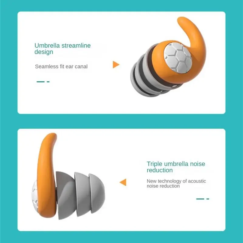 Earplug de redução de ruído para dormir, proteção auricular, anti-ruído, plugue impermeável para viagens, trabalho, tapas para dormir