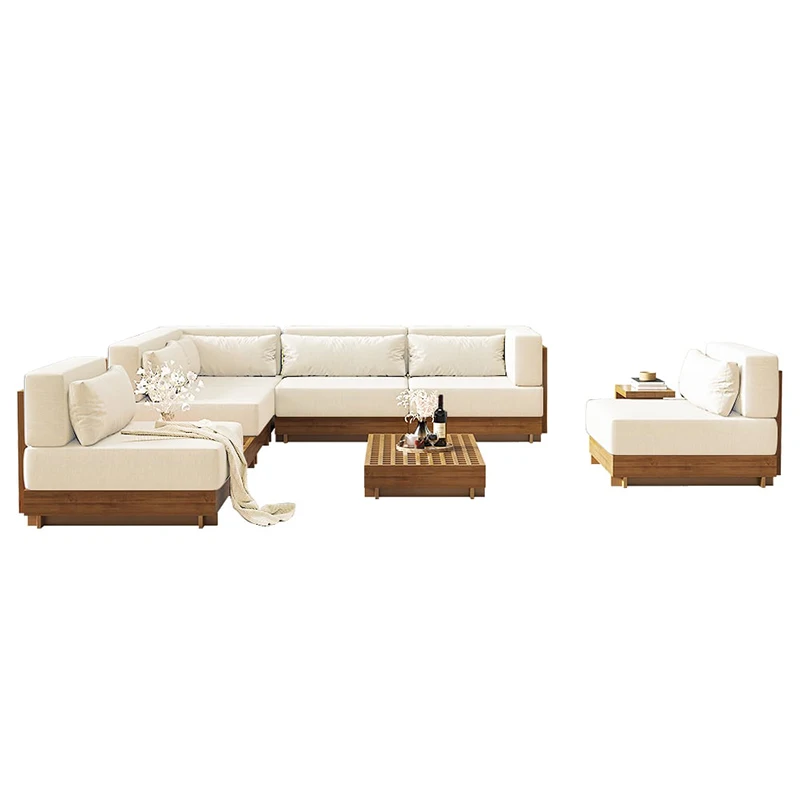 

# Hot Best-Selling Modern Design Outdoor Garden Teak Sofa Set Factory's Top Seller For Villa Hotel Terrace For Patio Or Beach