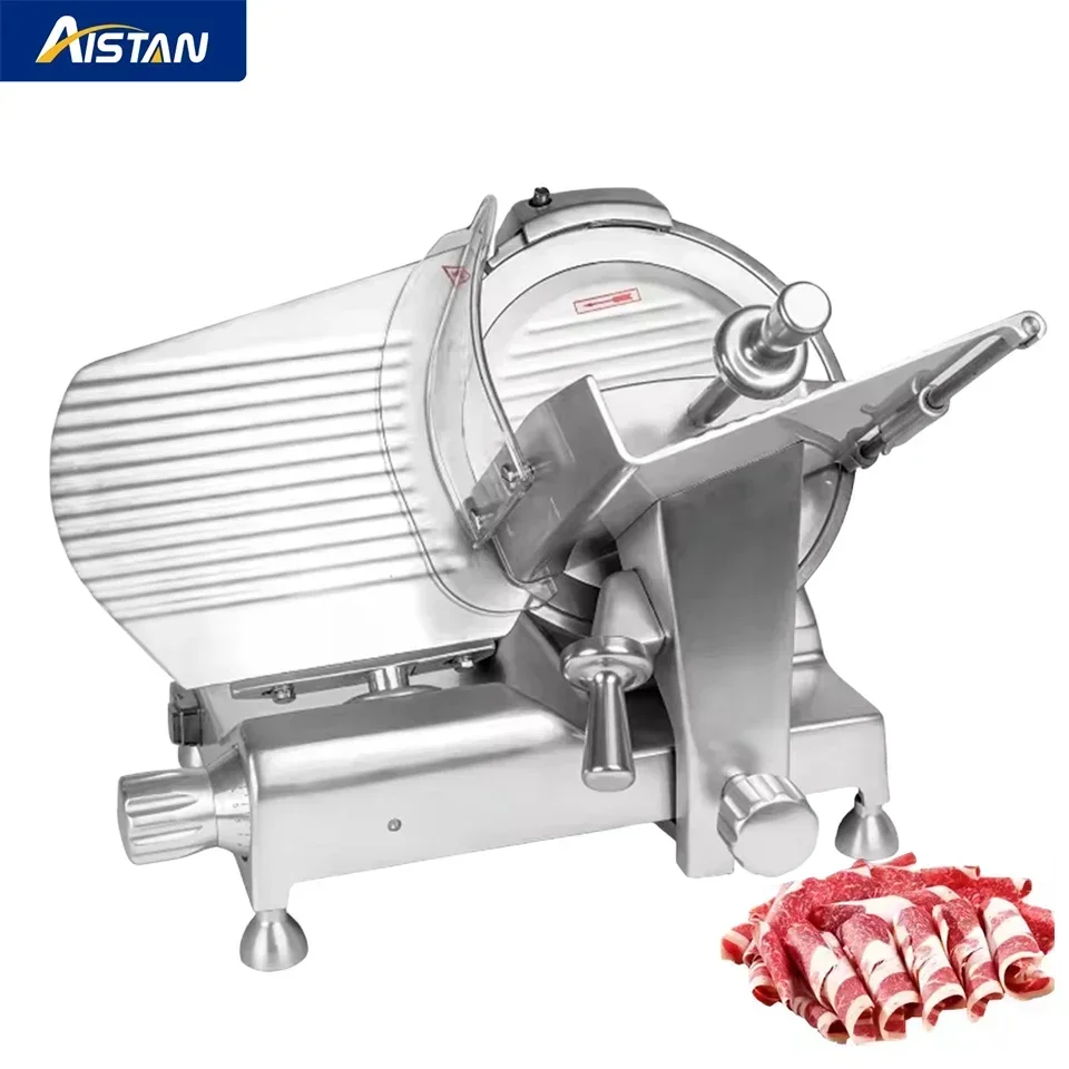 

Electric Deli Meat Slicer with 12'' Blades, Removable Food Carriage, 0.2-16mm Adjustable Thickness Food Slicer for Commercial
