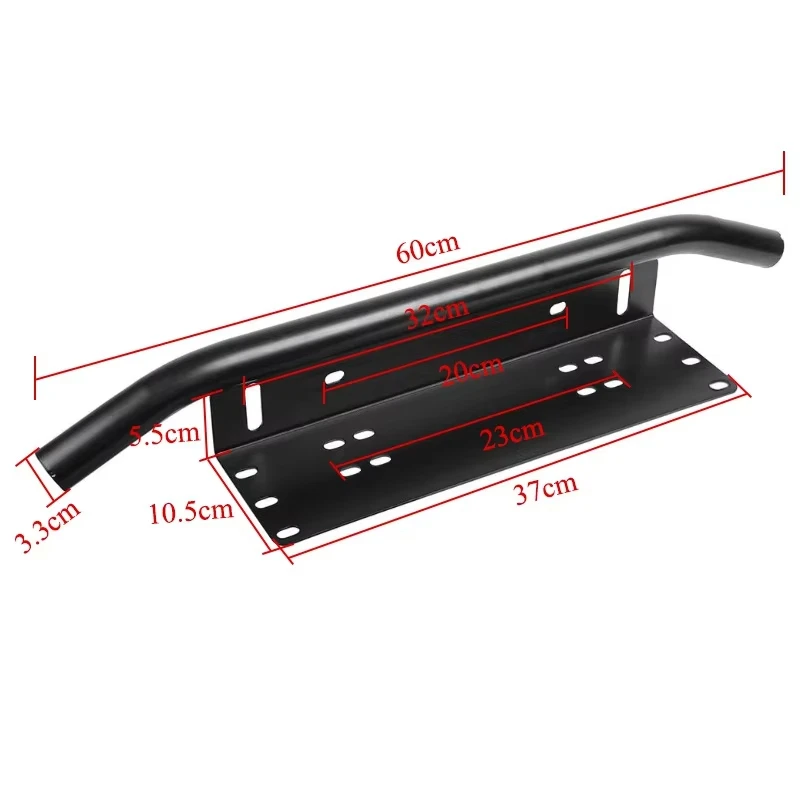 Universal Front Bumper License Plate Log Light Mount Bracket Aluminum Off Road LED Light Bar Frame Holder Car Accessories image 6