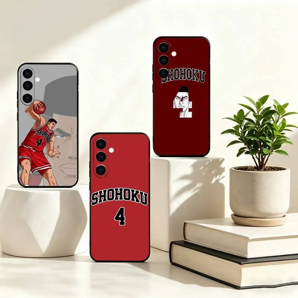 Slam Dunk Takenori Akagi Phone Case Black Silicone Soft For Samsung Galaxy A73,A72,A71,A70,A53,A52,A51