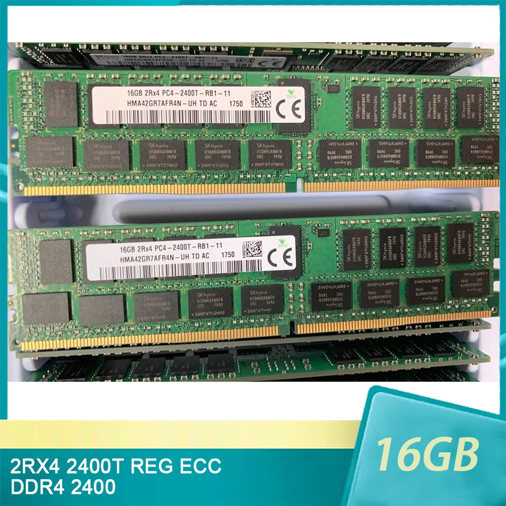 

1 Pcs 16GB 16G 2RX4 2400T REG ECC 16GB DDR4 2400 RAM For SK Hynix Memory