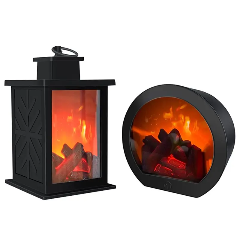 

ABDJ-для вечеринки на Рождество, праздник, светодиодный камин, декоративный фонарь, ночник, имитация колоды, эффект пламени, 2 шт., подарок