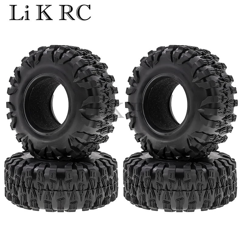 

2.2 Rubber Mud Grappler Tires 120*46MM for 1:10 RC Rock Crawler Axial SCX10 SCX10 II 90046 90047 TRX-4 TRX4