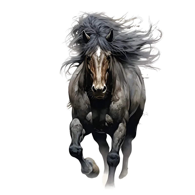 Pretty Running Horse Sticker, Water-proof Wall Decal, Used f