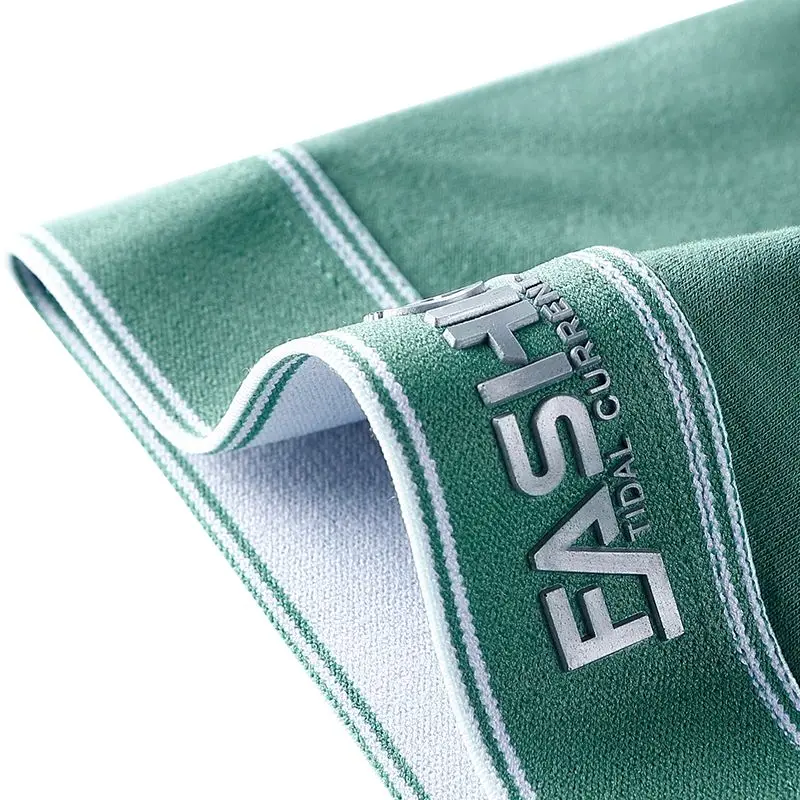 القطن 1/2/3/4 قطعة الرجال الملابس الداخلية الصلبة الملاكمين ملخصات لينة سلس سراويل الملاكمين رجل رياضي تنفس الملاكمين U محدب الملابس الداخلية #3