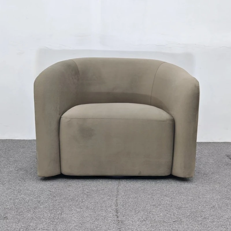 

Furniture Fabric Design Relaxing Rotating Modern Leisure Chair Living Room Single Sofa Chair with Armrests
