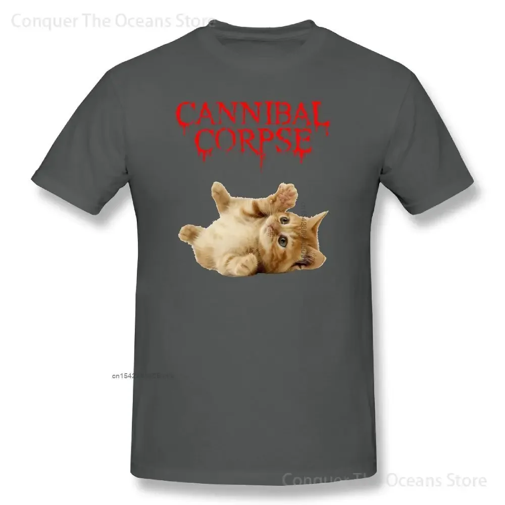 Cannibal Corpse Cat Print Cotton Men‘s T-Shirt And Women Tee Clothing Casual O-Neck Short Sleeve Streetwear T-Shirt