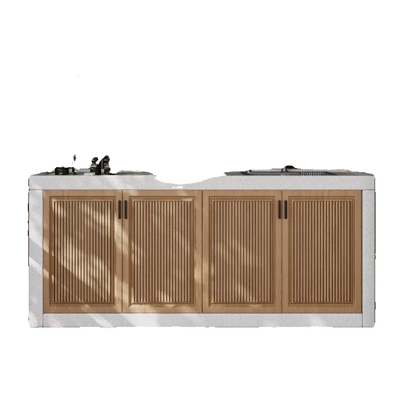 

Outdoor courtyard washbasin kitchen operation workbench garden marble island balcony locker vegetable basin