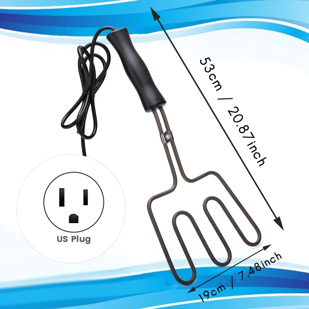 Arrancador de carbón eléctrico AAA87 de 800w, briquetas de encendido de carbón para parrilla de barbacoa, carbón para chimenea para huevo verde grande, enchufe Kamado Joe US