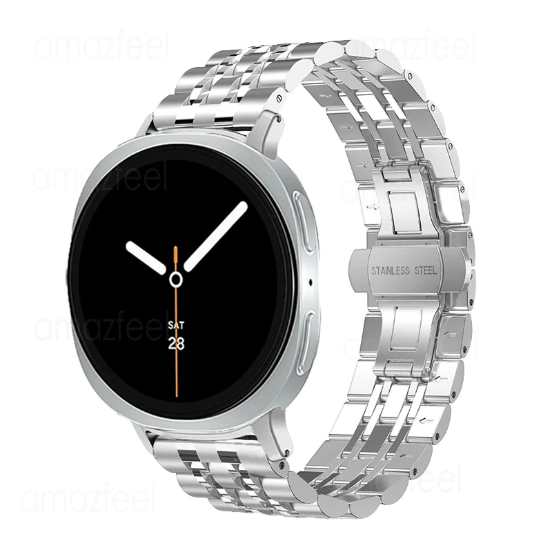 No Gaps Metal Strap For Samsung Galaxy Watch 8 40/44mm Stainless Steel Watchband For Galaxy Watch 8Classic 46mm Bracelet adapter
