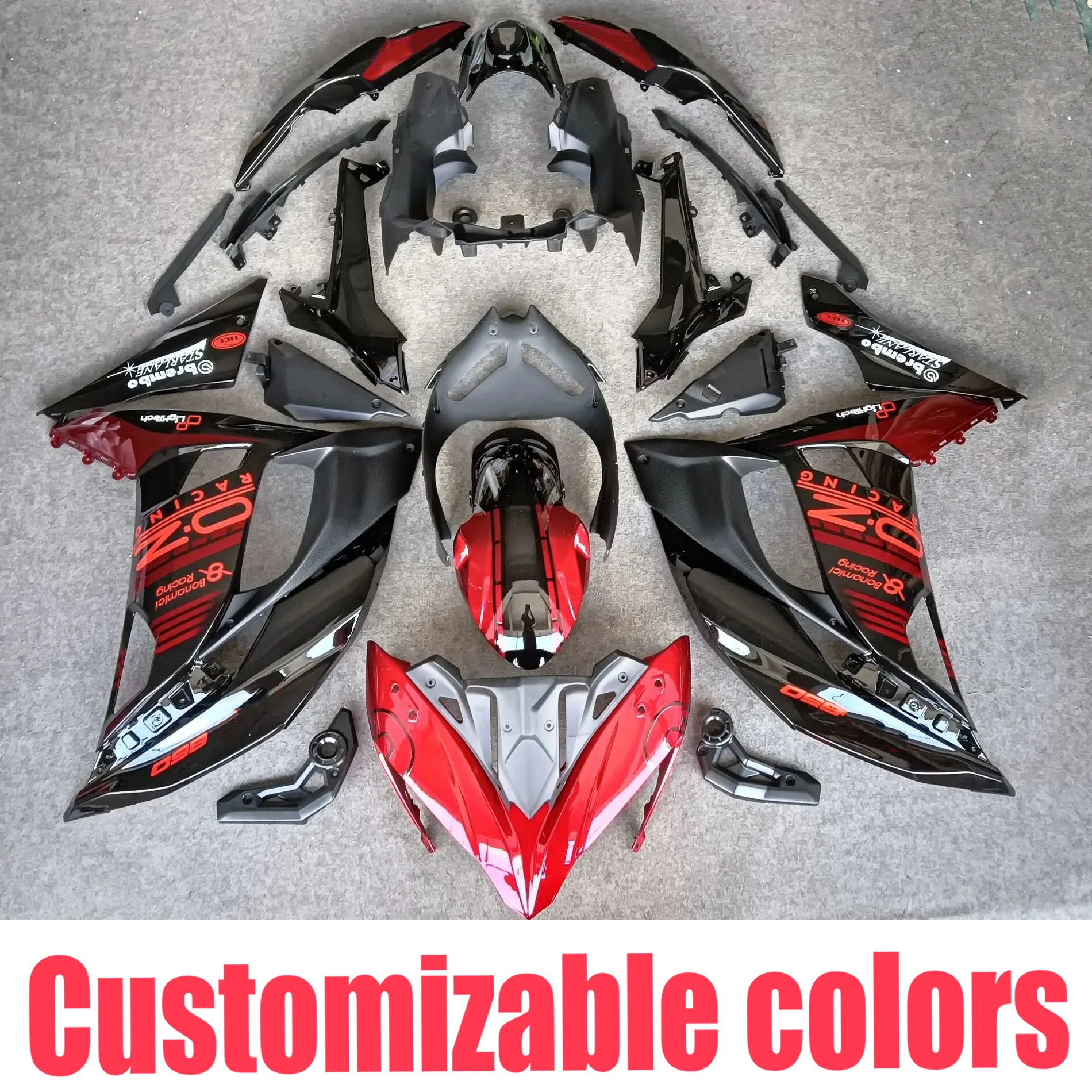 Fit For 2017 - 2019 Kawasaki Ninja 650 EX650 ER-6F Motorcycle Fairing Set ABS Injection Full Bodywork Kit 2018 Ninja 650R ABS