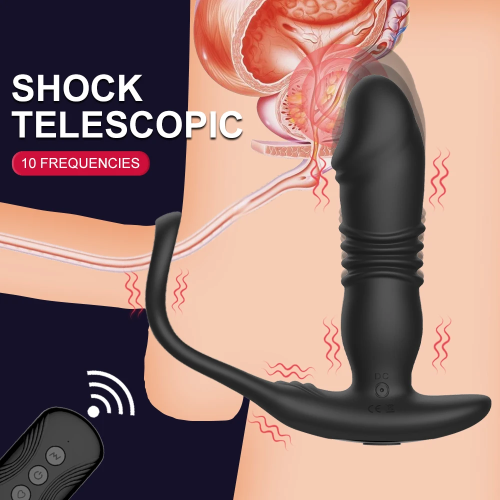 Ohio eur de prostate vibrant télescopique pour hommes, vibromasseur Bluetooth, prise anale gay, jouet sexuel pour couples