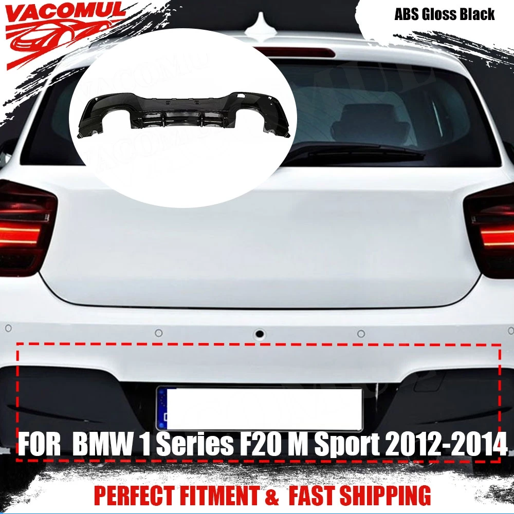 

VACOMUL For BMW 1 Series F20 M Sport M135i 2012-2014 ABS Carbon Look Rear Bumper Lip Diffuser Extension Covers