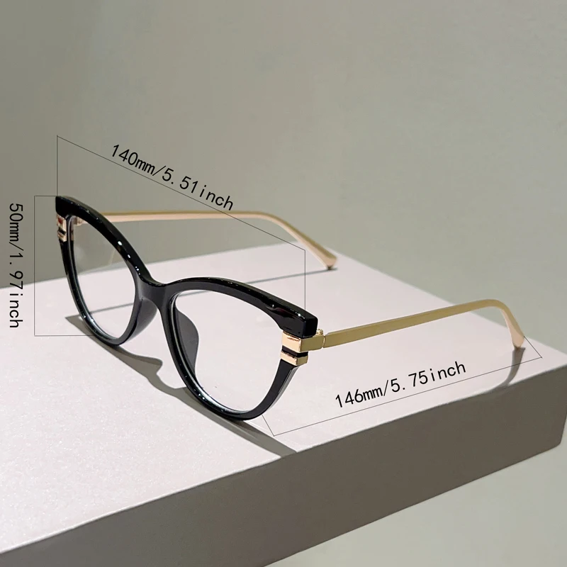 KAMMPT Cat Eye Glasses Women 2025 Fashion Patchwork Rim Optical Frames Trendy Vintage Brand Design Blue Light Blocking Eyewear
