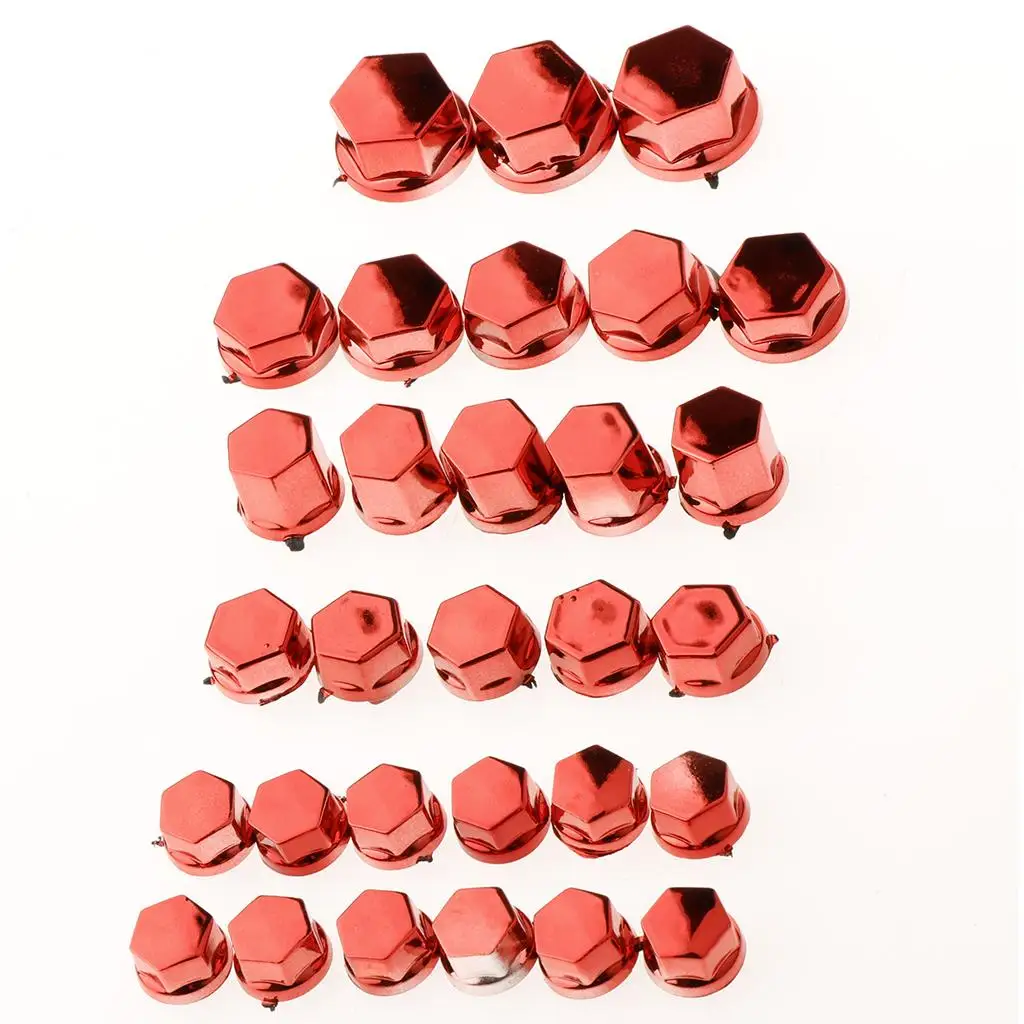 2x Motorcycle Screw Nut Cover Motorbike Ornamental Mouldings for