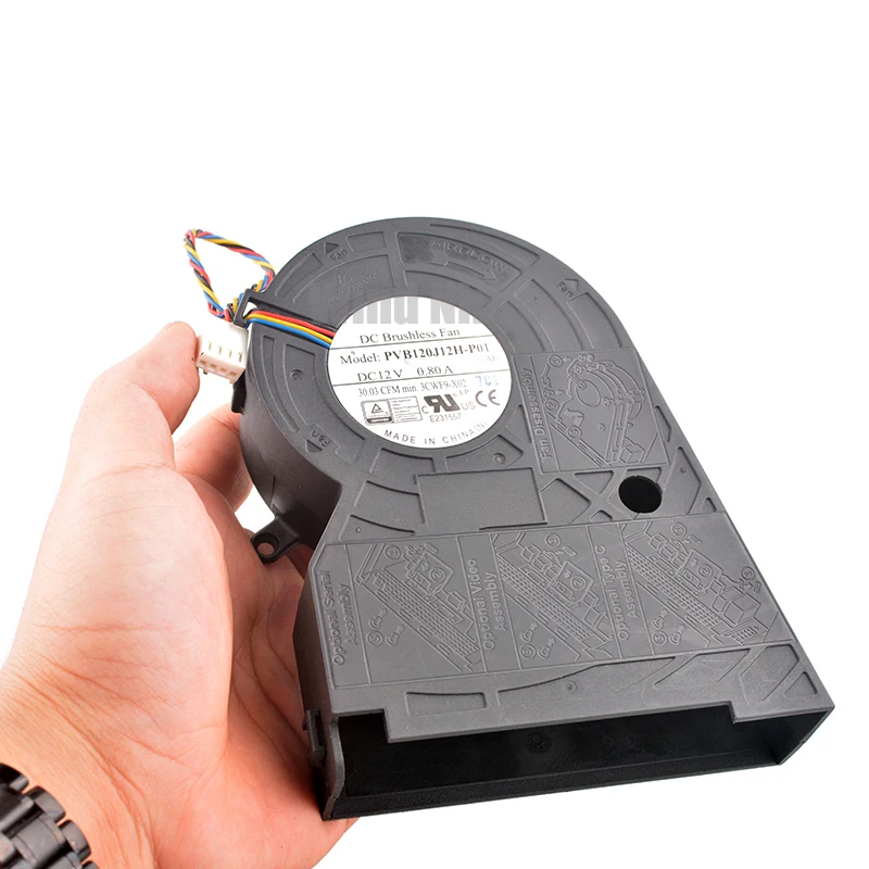 مروحة تبريد طرد مركزي عالية السرعة PVB120J12H-P01 3CWF9-X02 DC12V 0.80A 4Pin لوحدة المعالجة المركزية للكمبيوتر الكل في واحد