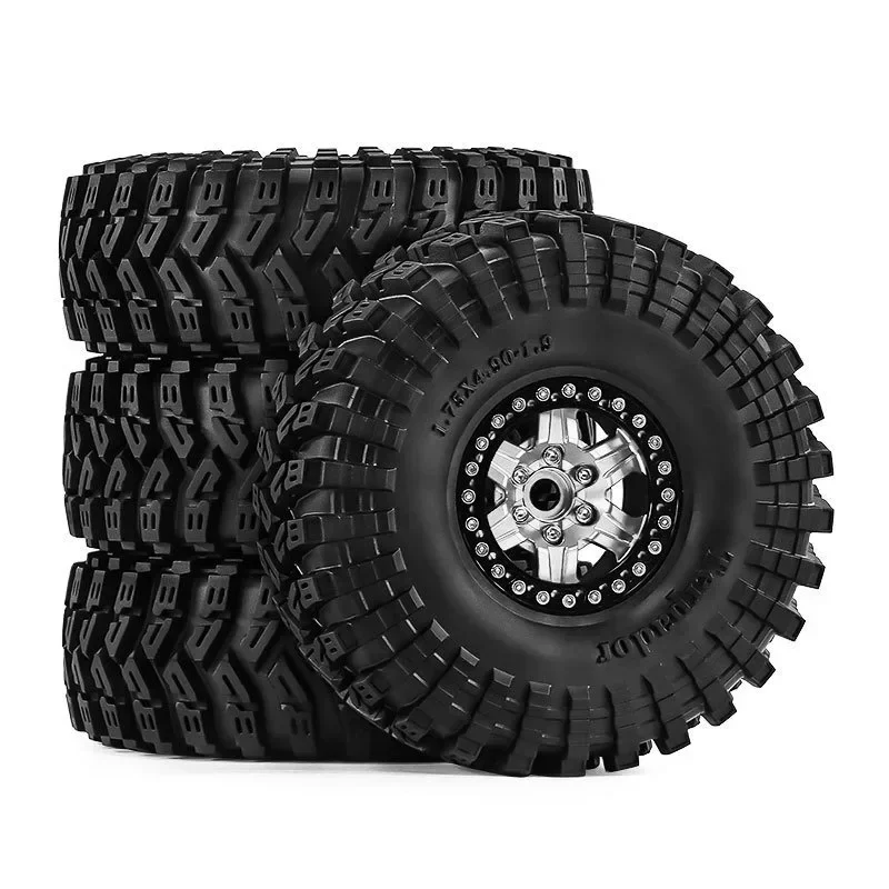

1.9 Inch Metal Beadlock Wheels Tires 12mm Hex for TRX4 SCX10 Capra Axial Trxs Enduro TRX6 Gen8 Redcat RC Crawler Upgrade Part