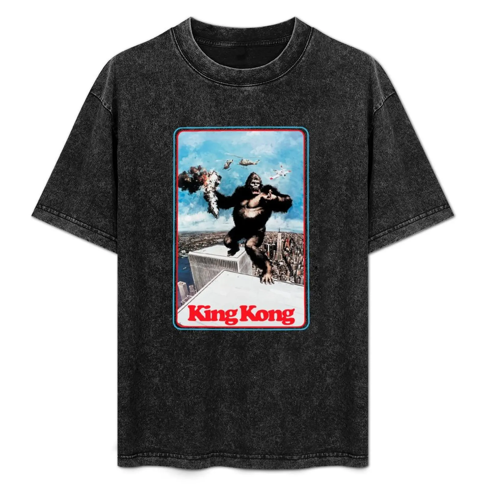 

King Kong ＆76 Retro Poster - Inspired by King Kong 1976 T-Shirt Plus Size Everyday Tee Shirt