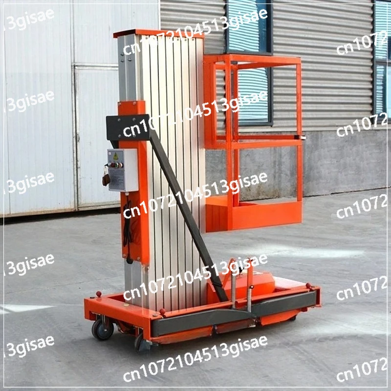 Small Electric Hydraulic Lift Truck Aluminum Alloy Lifting Platform, Mobile Lift for 6-8 Meter High-altitude Work Platform