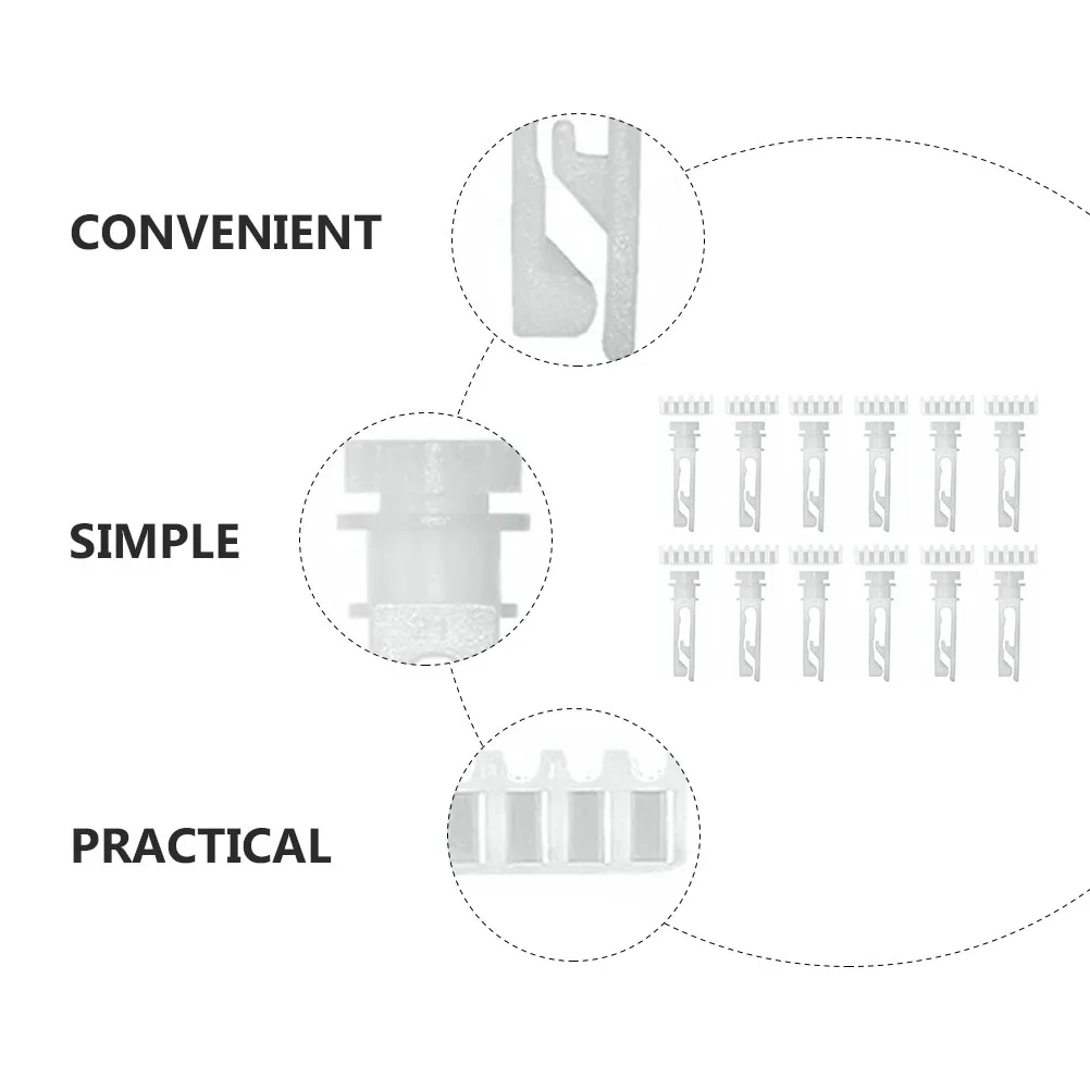 

12Sets Plastic Vertical Blinds Repairing Pulley Simple Color Design Easy to Use and Store Vertical Blinds Replacement Parts