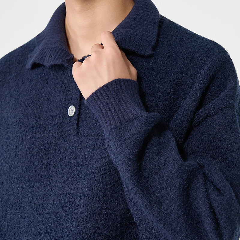 

New Autumn and Winter Men's Outdoor Sports Leisure Trend Pullover Sweater Fashionable Breathable Cold Proof and Warm Top
