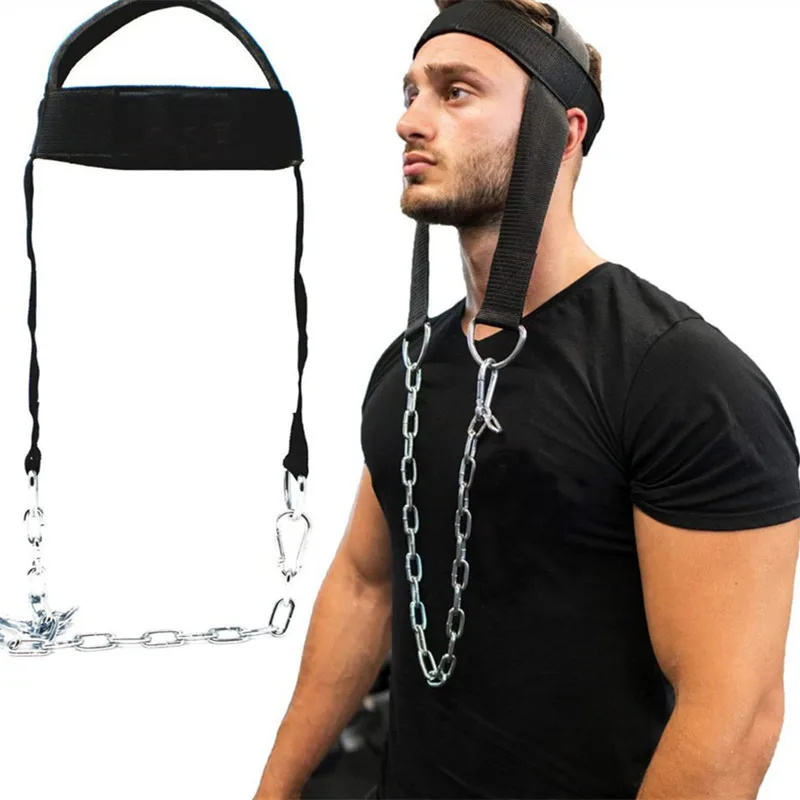 Head Neck Training Head Harness Body Strengh Exercise Strap Adjustable Neck Power Training Gym Fitness Weight Bearing cap