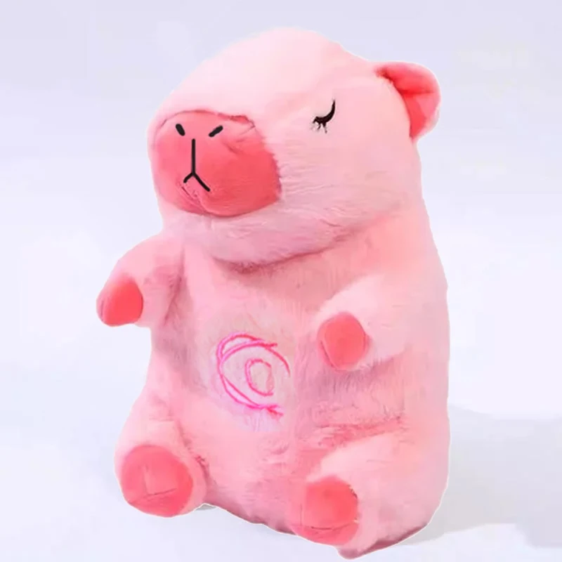 Peluche Capybara Que Respira Con Luces Y Música – Juguete Kawaii Relajante Para Bebés Y Niños