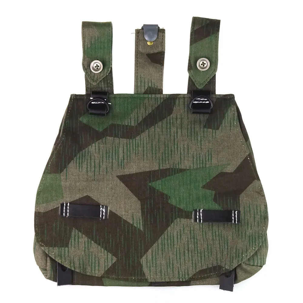 WWII German FALLSCHIRMJAGER LUFTWAFFE ELITE BREAD BAG SPLINTER CAMO