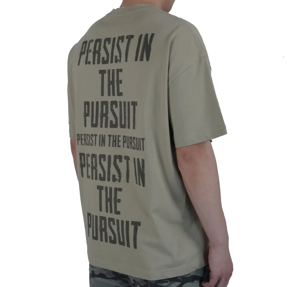 Letter Screen Printing Men Heavyweight Tee 100% Cotton Top American Oversize Unisex Graphics Short Sleeve T-shirt