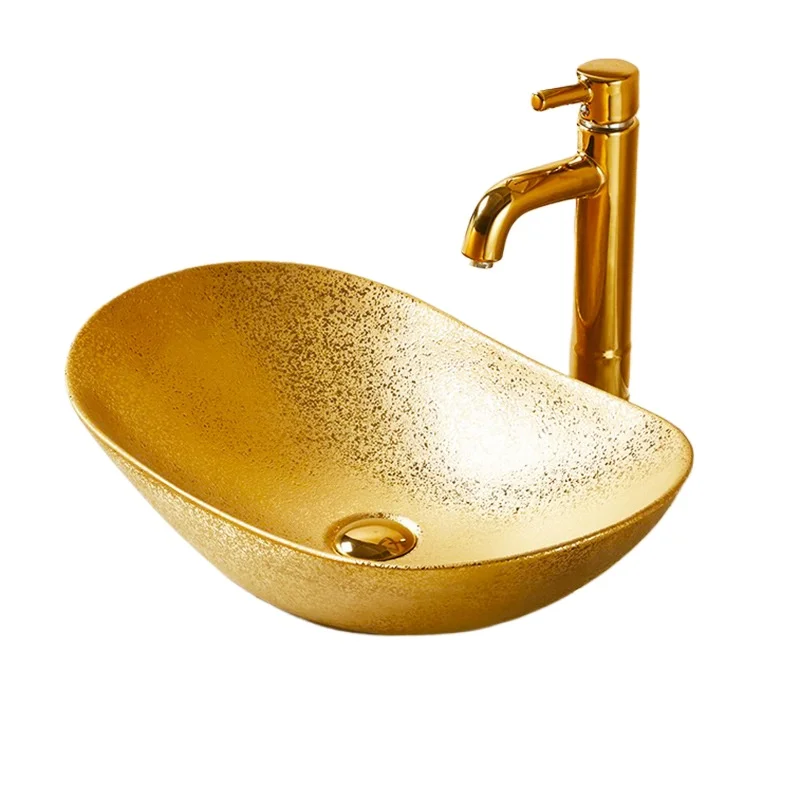 

Ceramic, European style, light luxury hotel bathroom wash basin