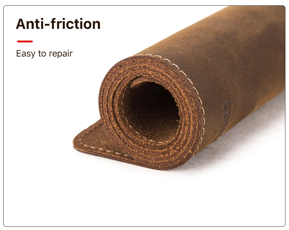 1PCS Retro Leather Laptop Office Table Mat Summer Heat Insulation Comfortable Oversized Mouse Pad