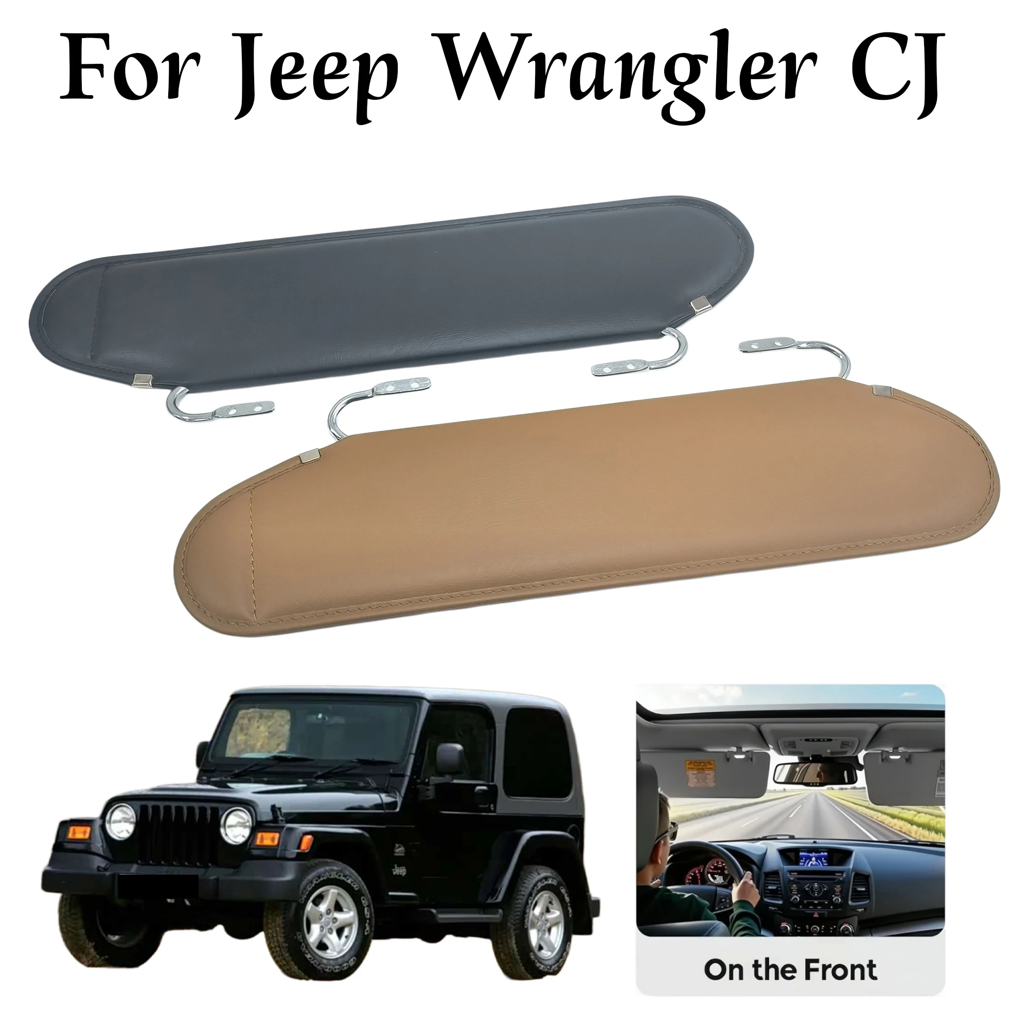 

Солнцезащитный козырек для автомобиля, передняя панель для Jeep Wrangler CJ 1972-1986, 1987, 1988, 1989, 1990, 1991, 1992, 1993, 1994, 1995, RT54003, RT52005