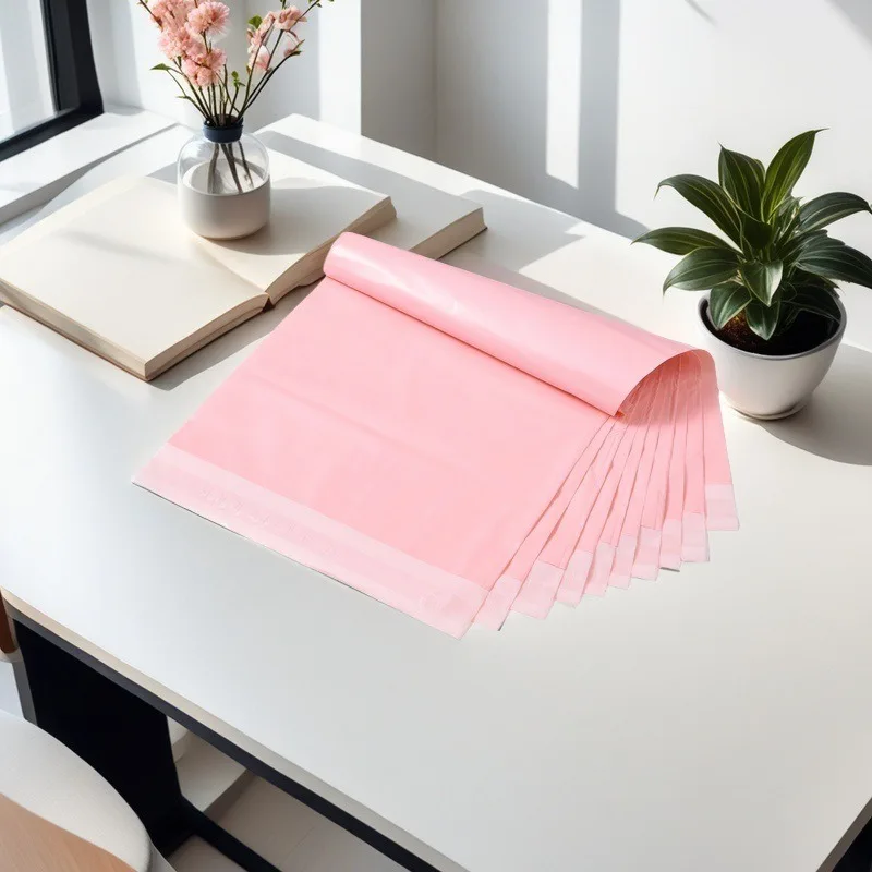 thickened-pink-courier-bags-waterproof-apparel-shipping-packaging-bags-large-size-e-commerce-logistics-mailing-packing-bags
