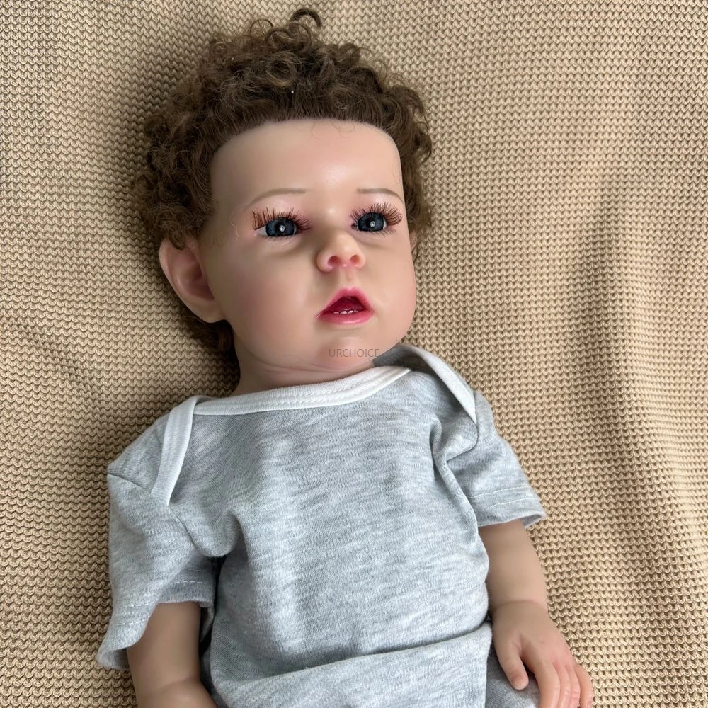 20 inch zachte levensechte siliconen herboren babyjongen poppen realistische huidtinten handgeschilderde details als unieke en doordachte geschenken