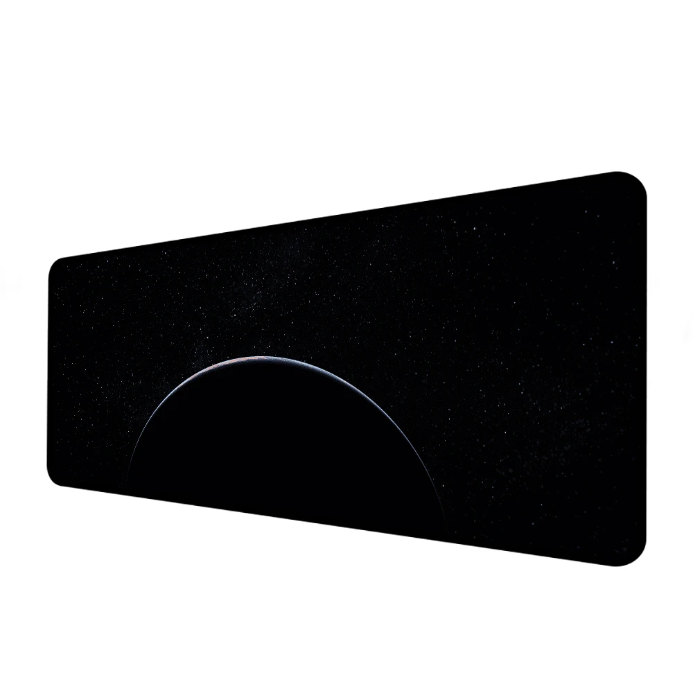 

Beautiful Crescent Moon Black Mouse Pad Non-Slip Rubber Base Desk Large Mouse PAD for Office Dorm Computer