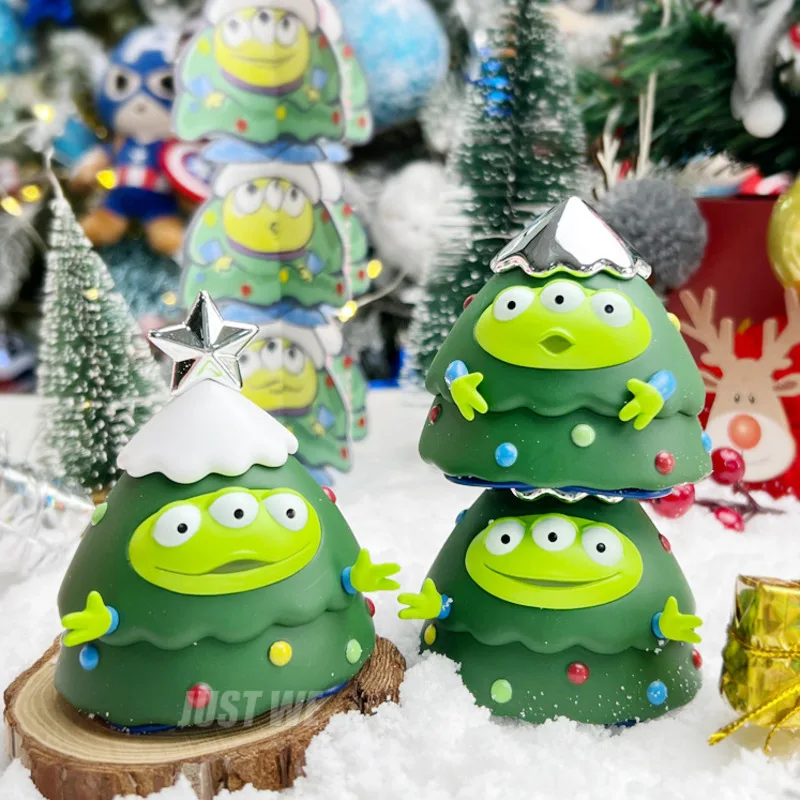 Toy Story Anime Figure Alien Doll Christmas Tree Kawaii Cute Model Cartoon Q Version Toy Creative Ornament Decor Holiday Gift