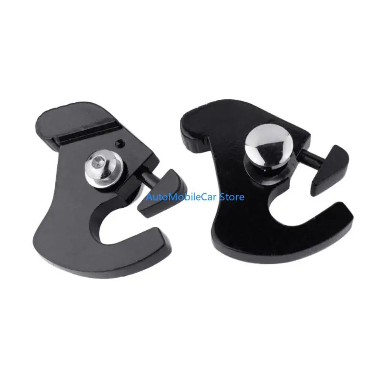 G8TE 1 Pair Motorcycle Backrest Detachable Locking for 883 CNC-Aluminum Rotary Sissy Bar Luggage Rack Latches-Clips