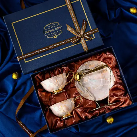 220 मिलीलीटर नॉर्डिक मार्बल हाई-ग्रेड सिरेमिक कॉफी कप सेट लक्ज़री सिंपल एस्प्रेसो कप यूरोपियन स्टाइल कैपुचीनो लट्टे मग 10 best sales सिरेमिक कॉफी कप - №10