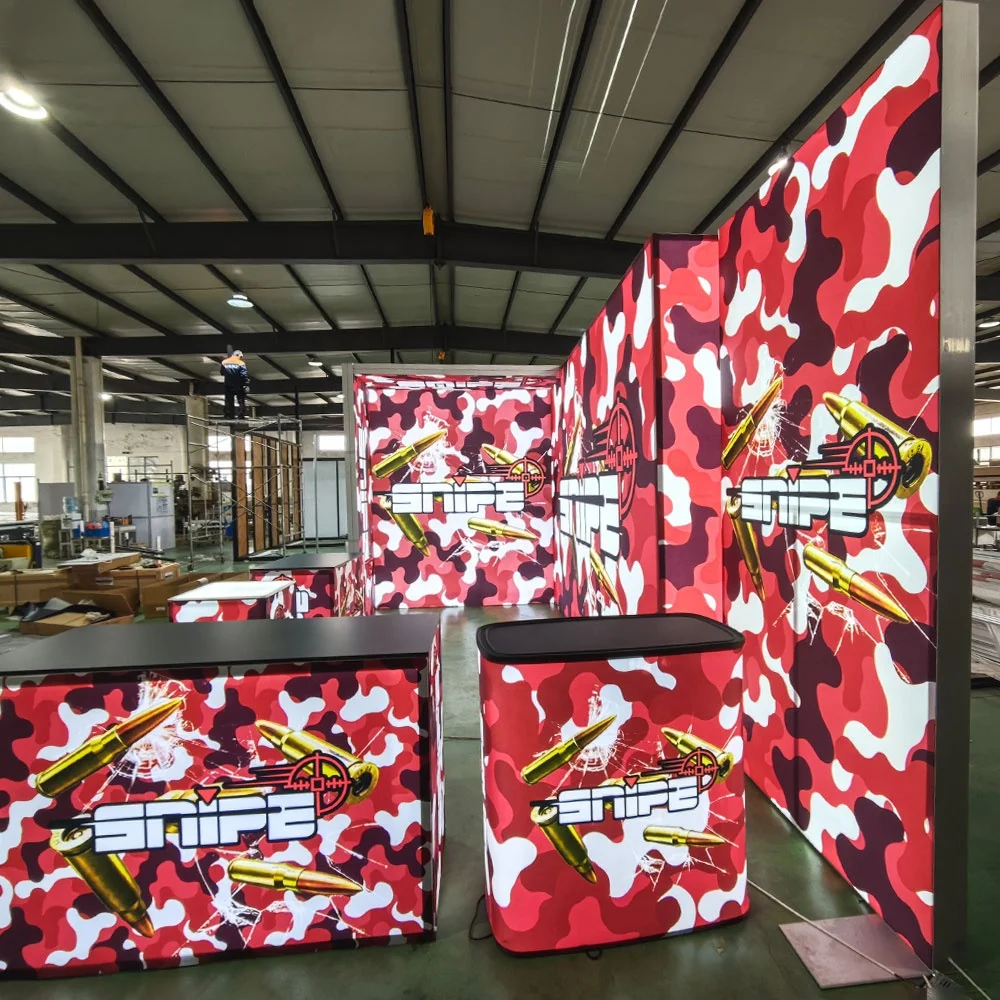 Expo Booth Exhibition Stand Fair Stall Advertising Light Box Trade Show Booth Display for Champs Trade Show Las Vegas