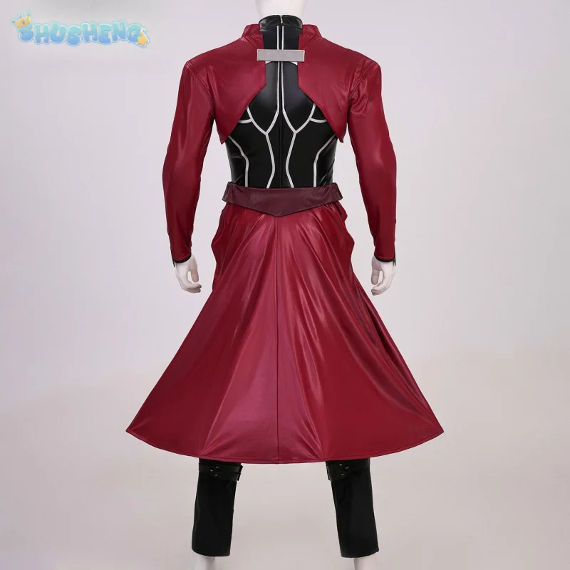 

Аниме Fate/stay night EMIYA Косплей Арш Костюм Черный кожаный топ фартук и брюки комплект Хэллоуин вечерние красивые мужчины женщины униформа
