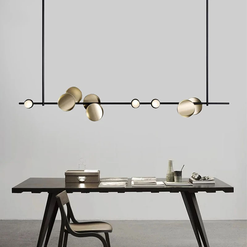 

Nordic Strip Led Pendant Lights for Living Dining Room Coffee Tables Kitchen Designer Chandelier Home Decor Lusters Luminaires