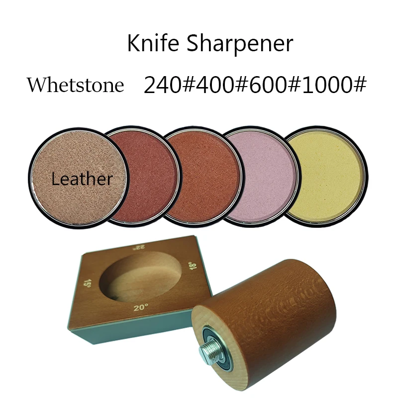Rollmesser-Schärfset zum Schärfen gerader Rollenmesser mit Industrie-Diamanten, Kochmesser-Set