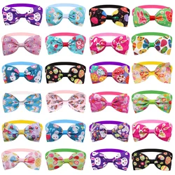 50PCS Dog Bow Tie for Easter Small Dogs Cat Bowtie Neckties For Dog PuPPy Bowties Collar Pet Accessories Dog Supplies