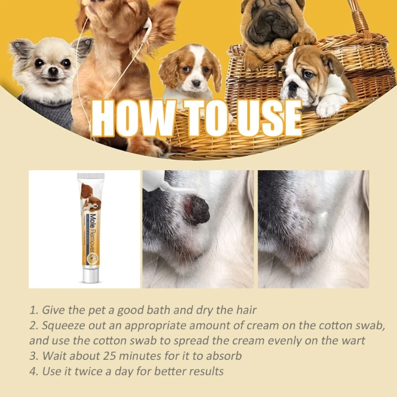 Pet Skin Care Cream Diminish Skin Moles Deep Moisturizing Non-irritating