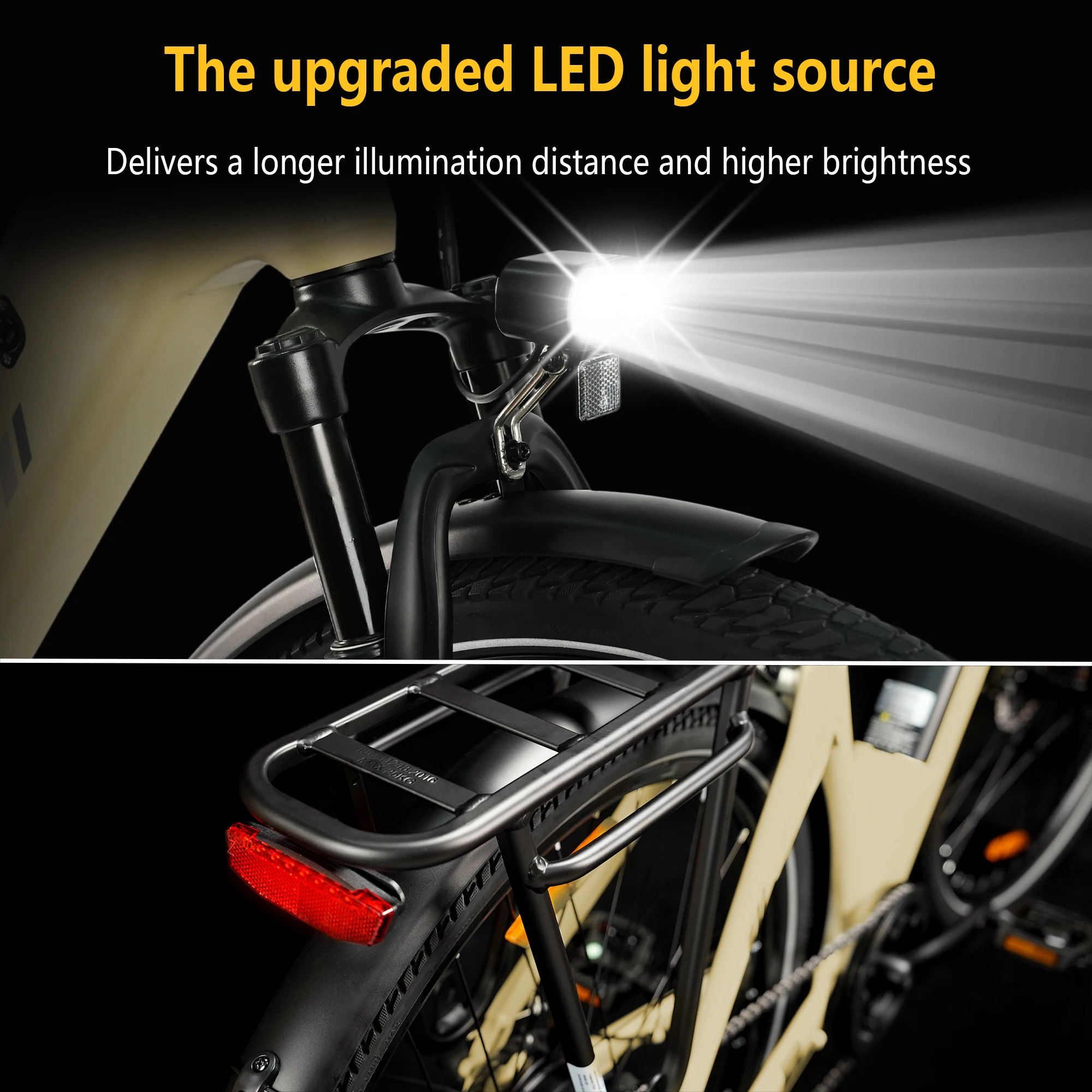 Bicicleta eléctrica TTGO 250W con batería extraíble y 7 velocidades - imagen 5