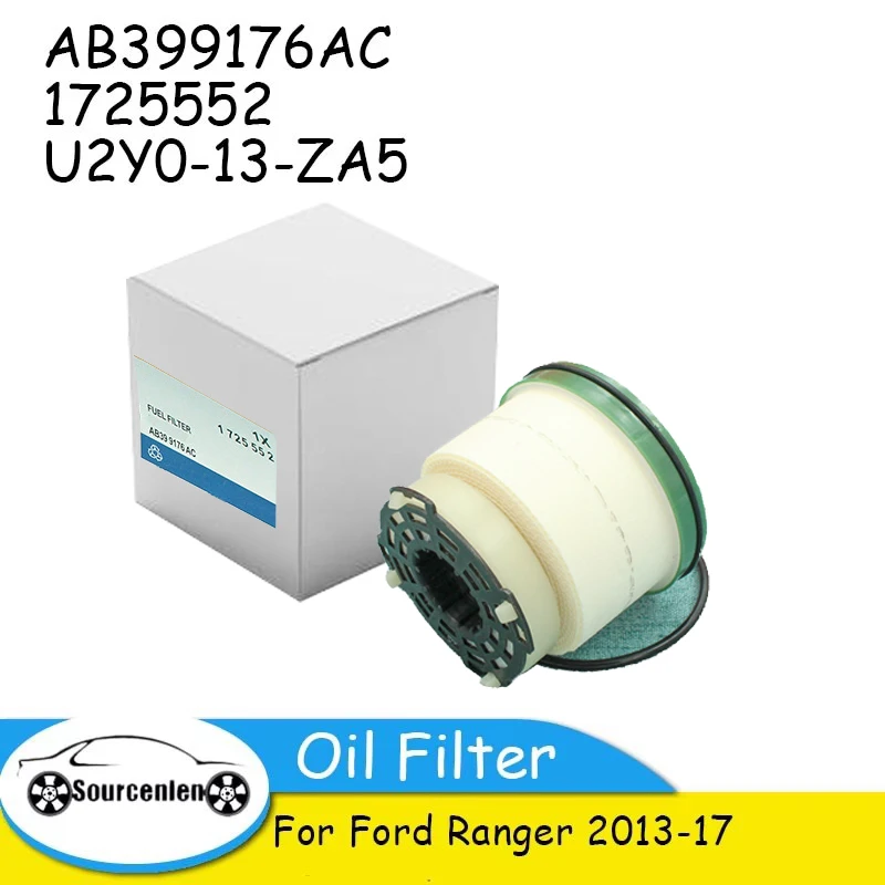 Fuel Filter with O-Ring Diesel Oil Filter Replacement Fit for Ford Ranger 2013-17 AB399176AC 1725552 U2Y0-13-ZA5 U2Y013ZA5