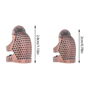 Krabball 2 PCs Nähen Finger Schutz Finger Protective Old Long Dedal Nagel für Stickwerkzeuge 12 Hauptverkaufsrisiken für freie Handstickerei - №12